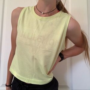Yellow Lululemon tank